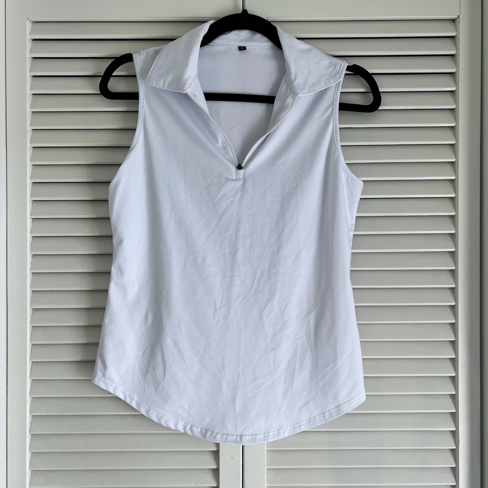 Women's White Sleeveless Top sz. S